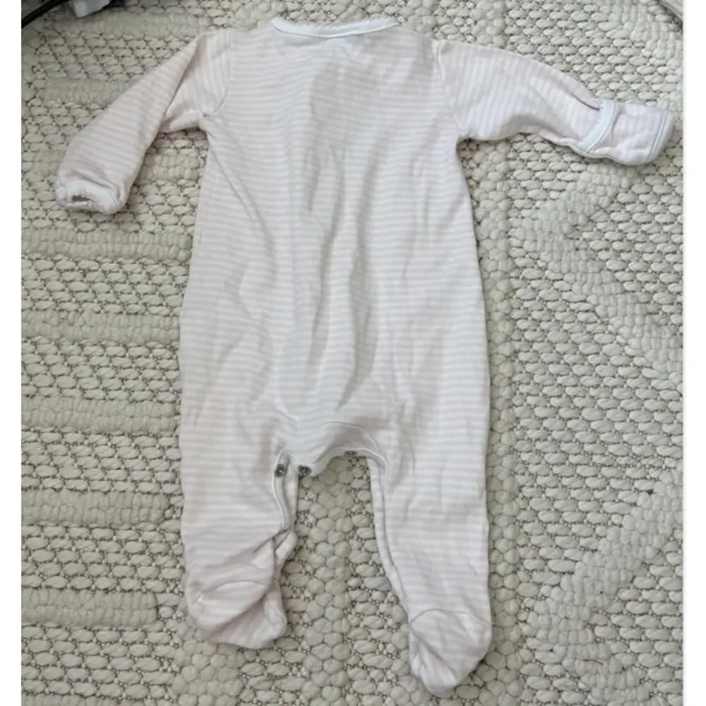 Baby Girl Magnolia Baby Striped Cotton Footie Size Newborn